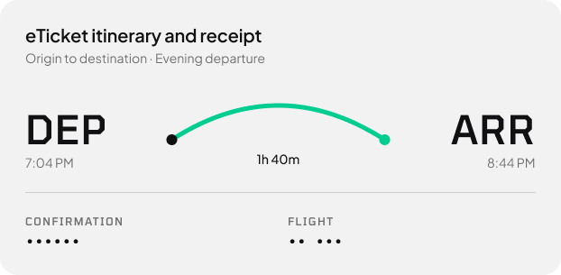 Economy Plus upgrade confirmation
