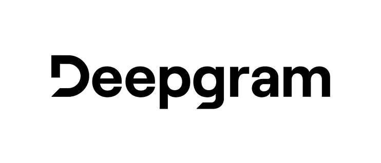 Deepgram logo in black text on a white background.