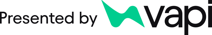 Vapor logo with the phrase 'Presented by Vapor' in black text and a teal graphic element.